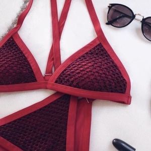 Red Zaful Bikini